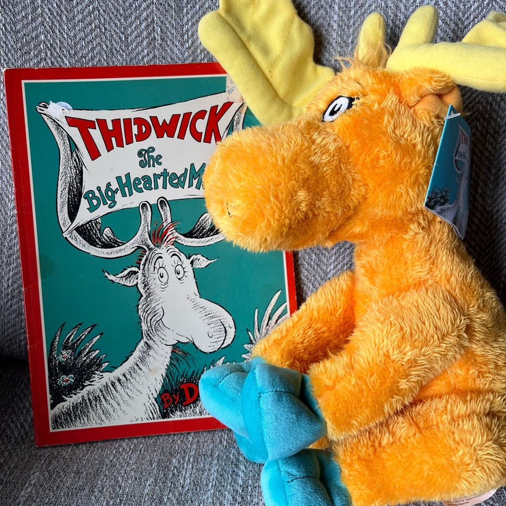 Dr. Seuss Thidwick Book and Stuffie